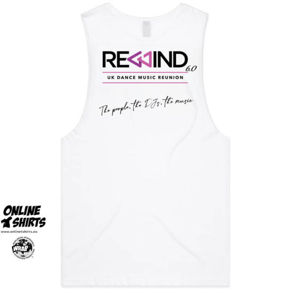 Rewind UK Dance Reunion Tank Top White 2025 Back