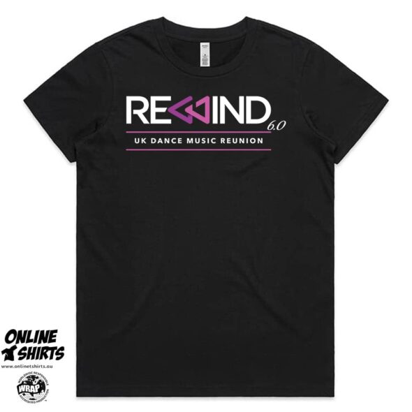 Dance Reunion T Shirt Ladies Black Front 2025