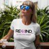 Rewind UK Dance Reunion T Shirt Ladies White Front 2025