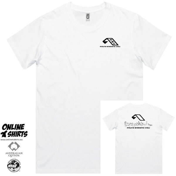 Anjuna Brisbane Crew Chest & Back T Shirts