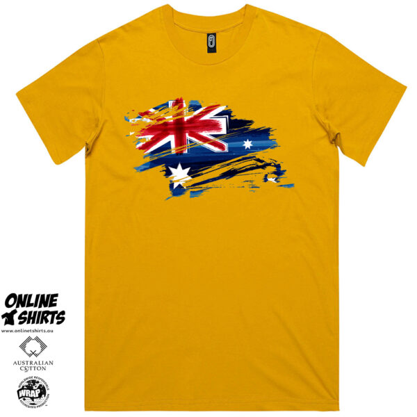Australia Flag Art T Shirt