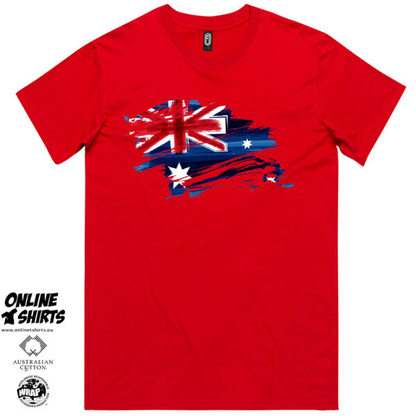 Australia Flag Art T Shirt