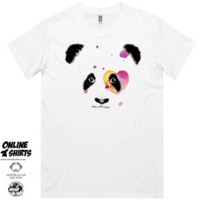 Baby Panda Water Color Heart T Shirt