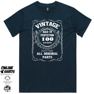 Vintage Aged to Perfection 100th Birthday T Shirt