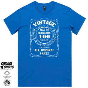 Vintage Aged to Perfection 100th Birthday T Shirt