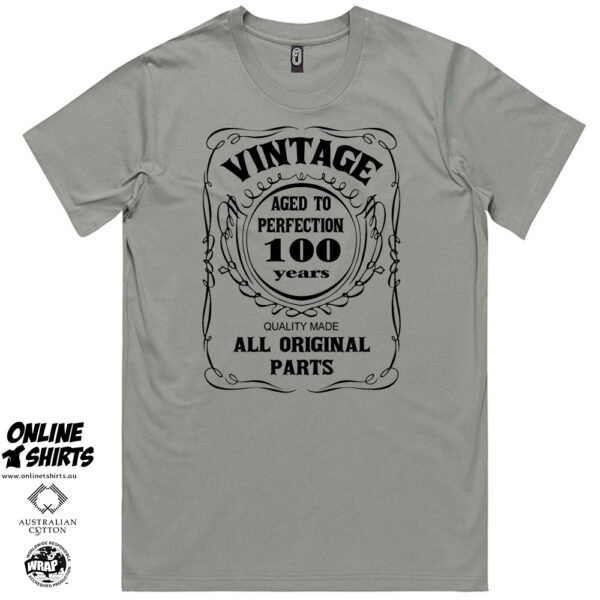 Vintage Aged to Perfection 100th Birthday T Shirt