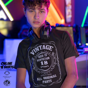 Vintage Aged to Perfection 18th Birthday T Shirt