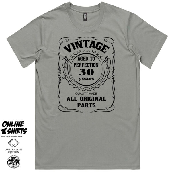 Vintage Aged to Perfection 30th Birthday T Shirt
