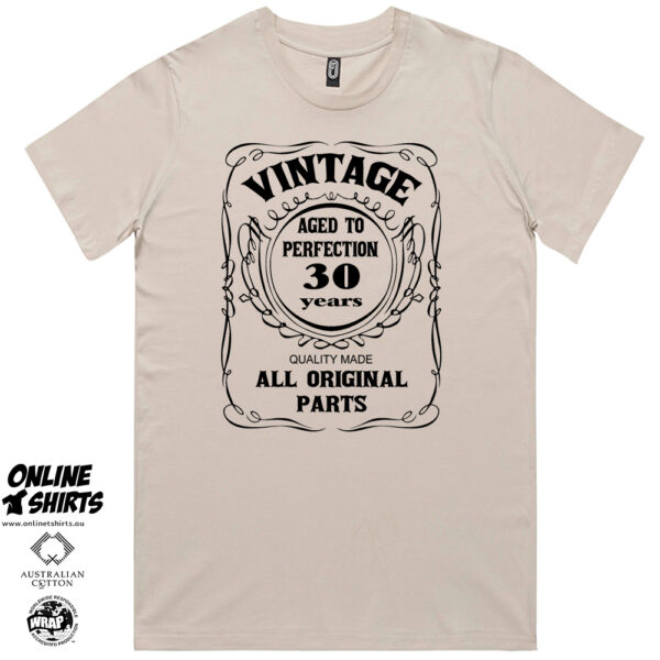 Vintage Aged to Perfection 30th Birthday T Shirt