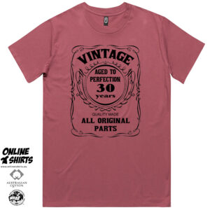 Vintage Aged to Perfection 30th Birthday T Shirt