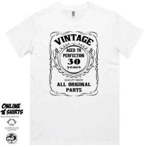 Vintage Aged to Perfection 30th Birthday T Shirt