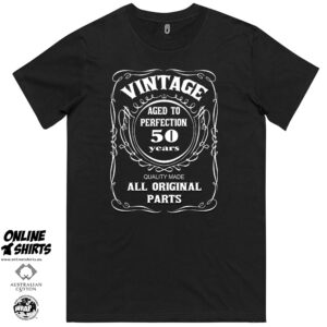 Vintage Aged to Perfection 50th Birthday T Shirt