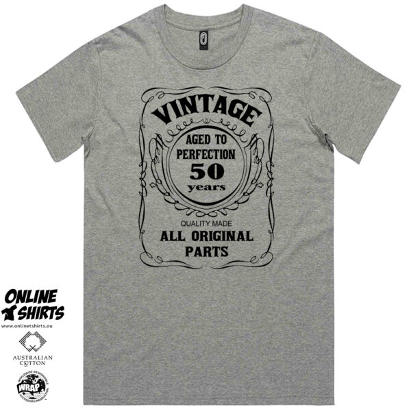 Vintage Aged to Perfection 50th Birthday T Shirt