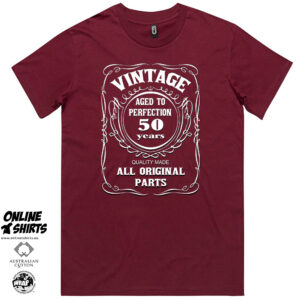 Vintage Aged to Perfection 50th Birthday T Shirt