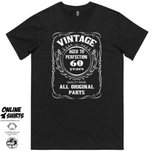 Vintage Aged to Perfection 60th Birthday T Shirt
