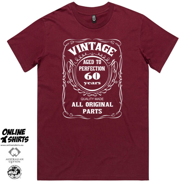 Vintage Aged to Perfection 60th Birthday T Shirt