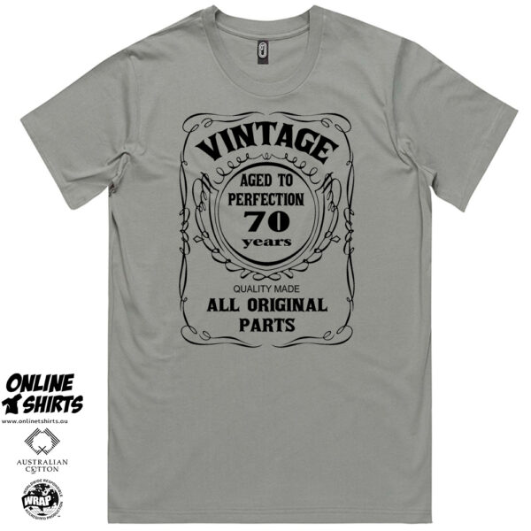 Vintage Aged to Perfection 70th Birthday T Shirt