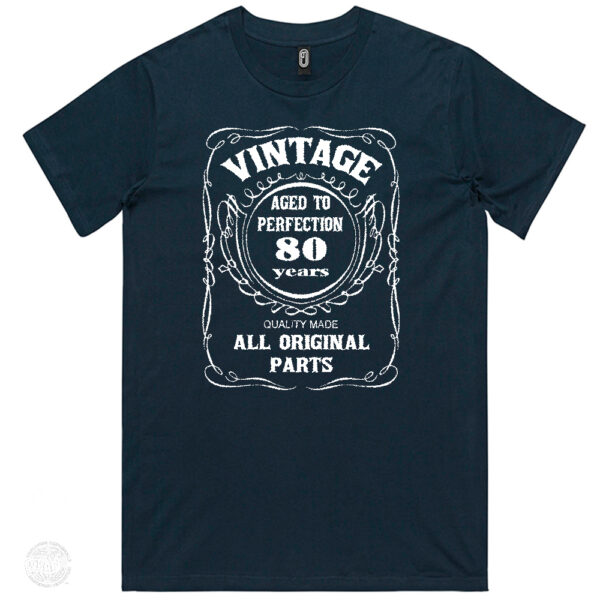 Vintage Aged to Perfection 80th Birthday T Shirt