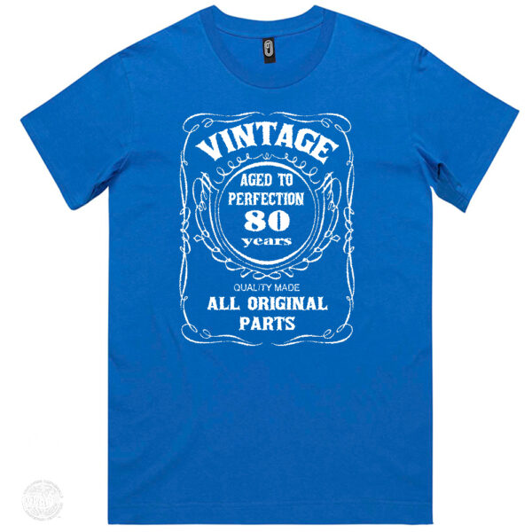 Vintage Aged to Perfection 80th Birthday T Shirt