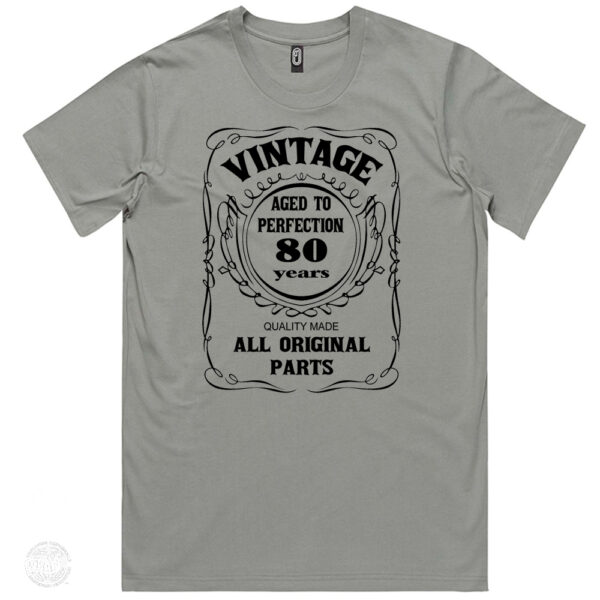 Vintage Aged to Perfection 80th Birthday T Shirt