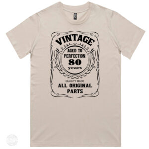 Vintage Aged to Perfection 80th Birthday T Shirt