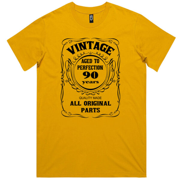 Vintage Aged to Perfection 90th Birthday T Shirt