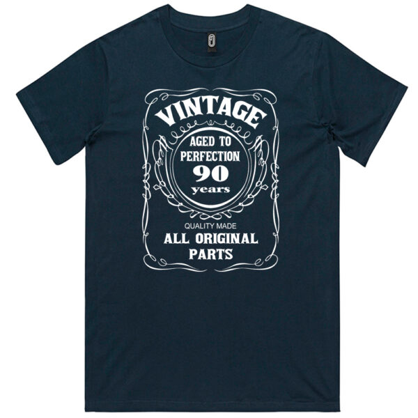 Vintage Aged to Perfection 90th Birthday T Shirt