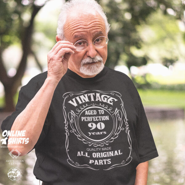 Vintage Aged to Perfection 90th Birthday T Shirt