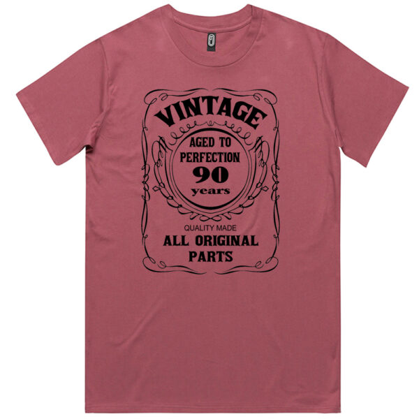 Vintage Aged to Perfection 90th Birthday T Shirt
