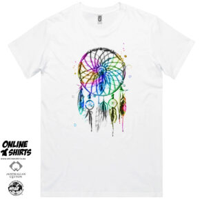 Watercolor Feather Dream Catcher T Shirt