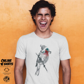 Watercolor Sparrow Bird Winter Hat T Shirt