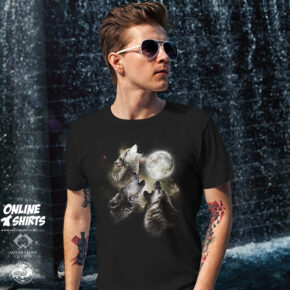 Wolves Howling at the Moon T Shirt