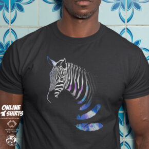 Zebra and Feathers T Shirt