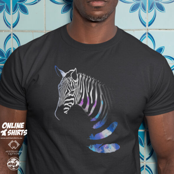 Zebra and Feathers T Shirt