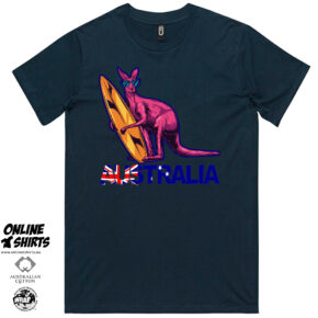 Australia Surfing Kangaroo T Shirt