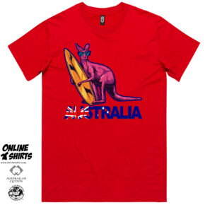 Australia Surfing Kangaroo T Shirt