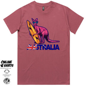 Australia Surfing Kangaroo T Shirt