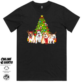 Bulldog Christmas T Shirt