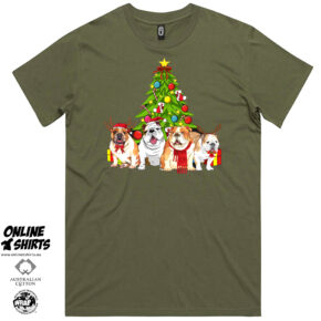 Bulldog Christmas T Shirt