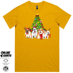 Bulldog Christmas T Shirt