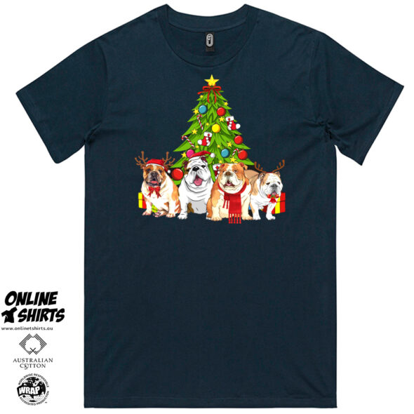 Bulldog Christmas T Shirt