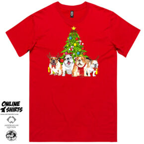 Bulldog Christmas T Shirt