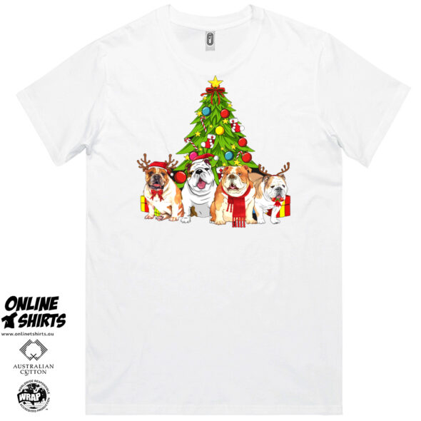 Bulldog Christmas T Shirt