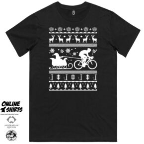 Christmas Cyclist T Shirt