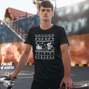 Christmas Cyclist T Shirt