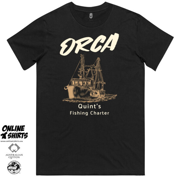 ORCA Quint's Fishing Charter T Shirt