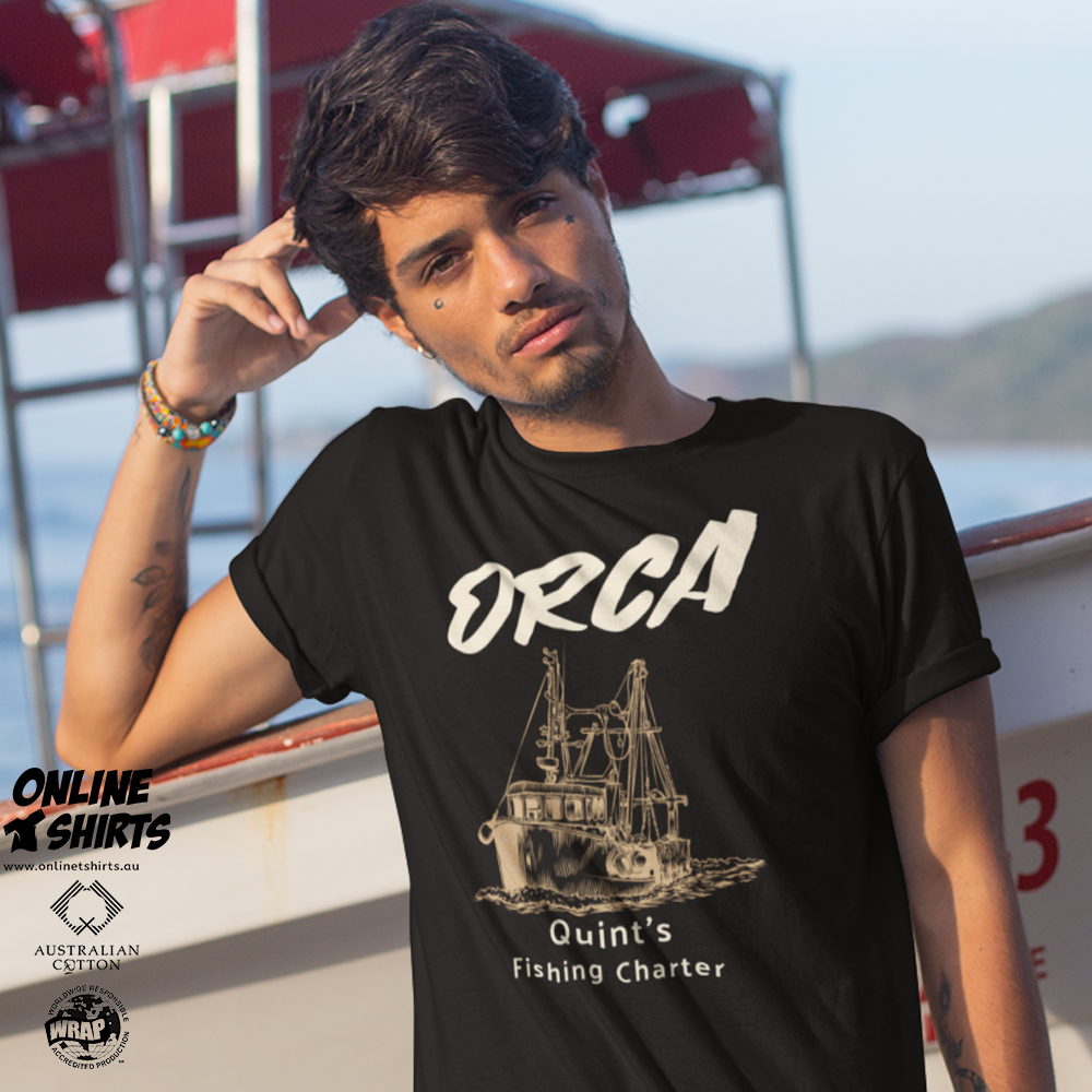 ORCA Quint's Fishing Charter T Shirt