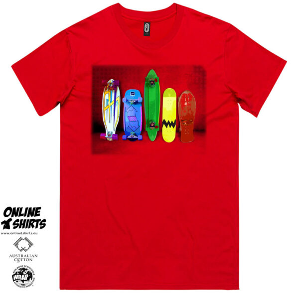 Colourful Skateboard T Shirt