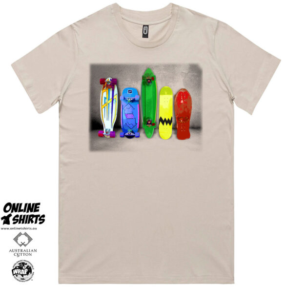 Colourful Skateboard T Shirt