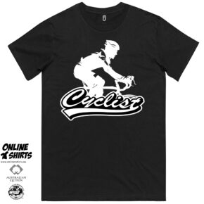 Cyclist Rider Logo T Shirt